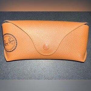 Ray-Ban Tan Leather Glasses Case - BRAND NEW
